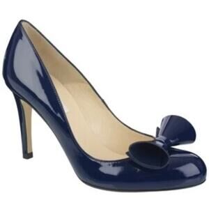 LK Bennett Navy Blue Heels with Bow